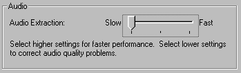 Audio Extraction Slow