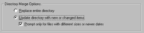 Directory Merge Options