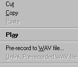 Pre-record to WAV file