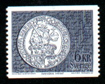 Frimärke Gustav Vasa daler 1547